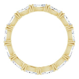 14K Gold Marquise Lab-Grown Diamond Eternity Band – 4.3x2.25 mm Stones - Yellow Gold - view 2
