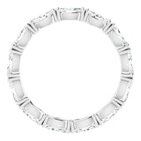 Platinum Marquise Lab-Grown Diamond Eternity Band – 4.3x2.25 mm Stones - view 2