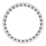 Platinum Round Lab-Grown Diamond Eternity Band – 1.7 mm Stones - view 2