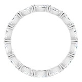 Platinum Marquise Lab-Grown Diamond Eternity Band – 4x2 mm Stones - view 2