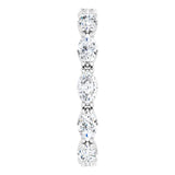 Platinum Marquise Natural Diamond Eternity Band – 4.5x2.5 mm Stones - view 4