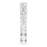 Platinum Pear Lab-Grown Diamond Eternity Band – 4x3 mm Stones - view 4
