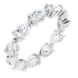 Platinum Pear Lab-Grown Diamond Eternity Band – 5x3 mm Stones