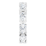 Platinum Pear Lab-Grown Diamond Eternity Band – 5.5x3.5 mm Stones - view 4