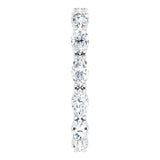 Platinum Marquise Natural Diamond Eternity Band – 4.5x2.5 mm Stones - view 4