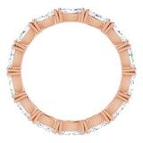 14K Gold Marquise Lab-Grown Diamond Eternity Band – 4.3x2.25 mm Stones - Rose Gold - view 2