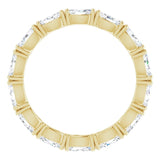 14K Gold Marquise Lab-Grown Diamond Eternity Band – 4.3x2.25 mm Stones - Yellow Gold - view 2