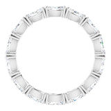 Platinum Marquise Lab-Grown Diamond Eternity Band – 4.3x2.25 mm Stones - view 2