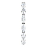 Platinum Marquise Lab-Grown Diamond Eternity Band – 4x2 mm Stones - view 4
