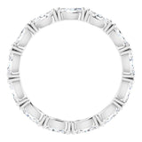 Platinum Marquise Lab-Grown Diamond Eternity Band – 4.3x2.25 mm Stones - view 2