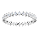Platinum Round Lab-Grown Diamond Eternity Band – 1.7 mm Stones - view 3