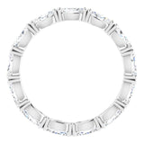 Platinum Marquise Natural Diamond Eternity Band – 4.5x2.5 mm Stones - view 2