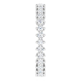 Platinum Round Natural Diamond Eternity Band – 1.7 mm Stones - view 4