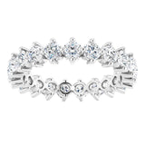 Platinum Round Lab-Grown Diamond Eternity Band – 2.8 mm Stones - view 3