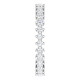 Platinum Round Lab-Grown Diamond Eternity Band – 1.7 mm Stones - view 4
