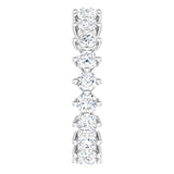 Platinum Round Lab-Grown Diamond Eternity Band – 2.8 mm Stones - view 4