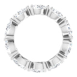 Platinum Pear Lab-Grown Diamond Eternity Band – 6x4 mm Stones - view 2