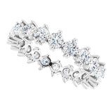 Platinum Round Lab-Grown Diamond Eternity Band – 2.8 mm Stones - view 5