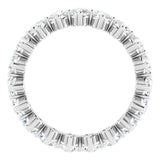 Platinum Round Lab-Grown Diamond Eternity Band – 3 mm Stones - view 2