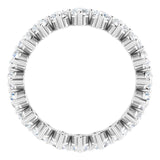 Platinum Round Lab-Grown Diamond Eternity Band – 2.8 mm Stones - view 2