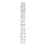 Platinum Oval Lab-Grown Diamond Eternity Band – 5x3 mm Stones - view 4