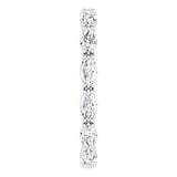Platinum Marquise Lab-Grown Diamond Eternity Band – 4.3x2.25 mm Stones - view 4