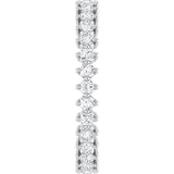 Platinum Round Lab-Grown Diamond Eternity Band – 1.7 mm Stones - view 4