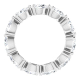 Platinum Pear Natural Diamond Eternity Band – 5.5x3.5 mm Stones - view 2