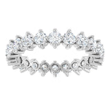 Platinum Round Lab-Grown Diamond Eternity Band – 2.8 mm Stones - view 3