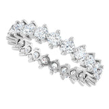 Platinum Round Lab-Grown Diamond Eternity Band – 2.8 mm Stones - view 5