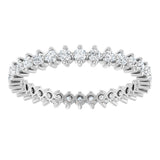Platinum Round Lab-Grown Diamond Eternity Band – 1.7 mm Stones - view 3