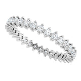 Platinum Round Lab-Grown Diamond Eternity Band – 1.7 mm Stones - view 5