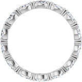 Platinum Marquise Lab-Grown Diamond Eternity Band – 4.3x2.25 mm Stones - view 2