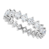 Platinum Round Lab-Grown Diamond Eternity Band – 3 mm Stones - view 5