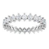 Platinum Round Lab-Grown Diamond Eternity Band – 2.5 mm Stones - view 3