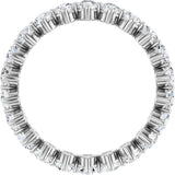 Platinum Round Lab-Grown Diamond Eternity Band – 2.8 mm Stones - view 2