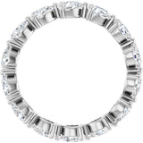Platinum Pear Lab-Grown Diamond Eternity Band – 4x3 mm Stones - view 2
