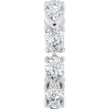 Platinum Pear Lab-Grown Diamond Eternity Band – 6x4 mm Stones - view 4