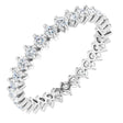 Platinum Round Natural Diamond Eternity Band – 2 mm Stones