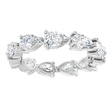Platinum Pear Lab-Grown Diamond Eternity Band – 5.5x3.5 mm Stones - view 3