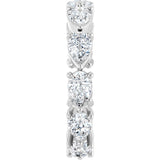 Platinum Pear Lab-Grown Diamond Eternity Band – 5.5x3.5 mm Stones - view 4
