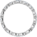 Platinum Marquise Lab-Grown Diamond Eternity Band – 4x2 mm Stones - view 2