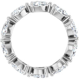 Platinum Pear Lab-Grown Diamond Eternity Band – 6x4 mm Stones - view 2