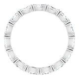 Platinum Marquise Lab-Grown Diamond Eternity Band – 4.3x2.25 mm Stones - view 2