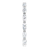 Platinum Marquise Lab-Grown Diamond Eternity Band – 4x2 mm Stones - view 4
