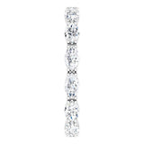 Platinum Marquise Natural Diamond Eternity Band – 4.5x2.5 mm Stones - view 4