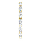 14K Gold Marquise Lab-Grown Diamond Eternity Band – 4.3x2.25 mm Stones - Yellow Gold - view 4