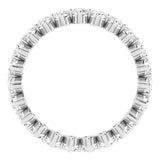 Platinum Round Lab-Grown Diamond Eternity Band – 2.8 mm Stones - view 2