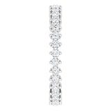 Platinum Round Lab-Grown Diamond Eternity Band – 1.7 mm Stones - view 4