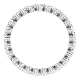 Platinum Round Lab-Grown Diamond Eternity Band – 2.5 mm Stones - view 2